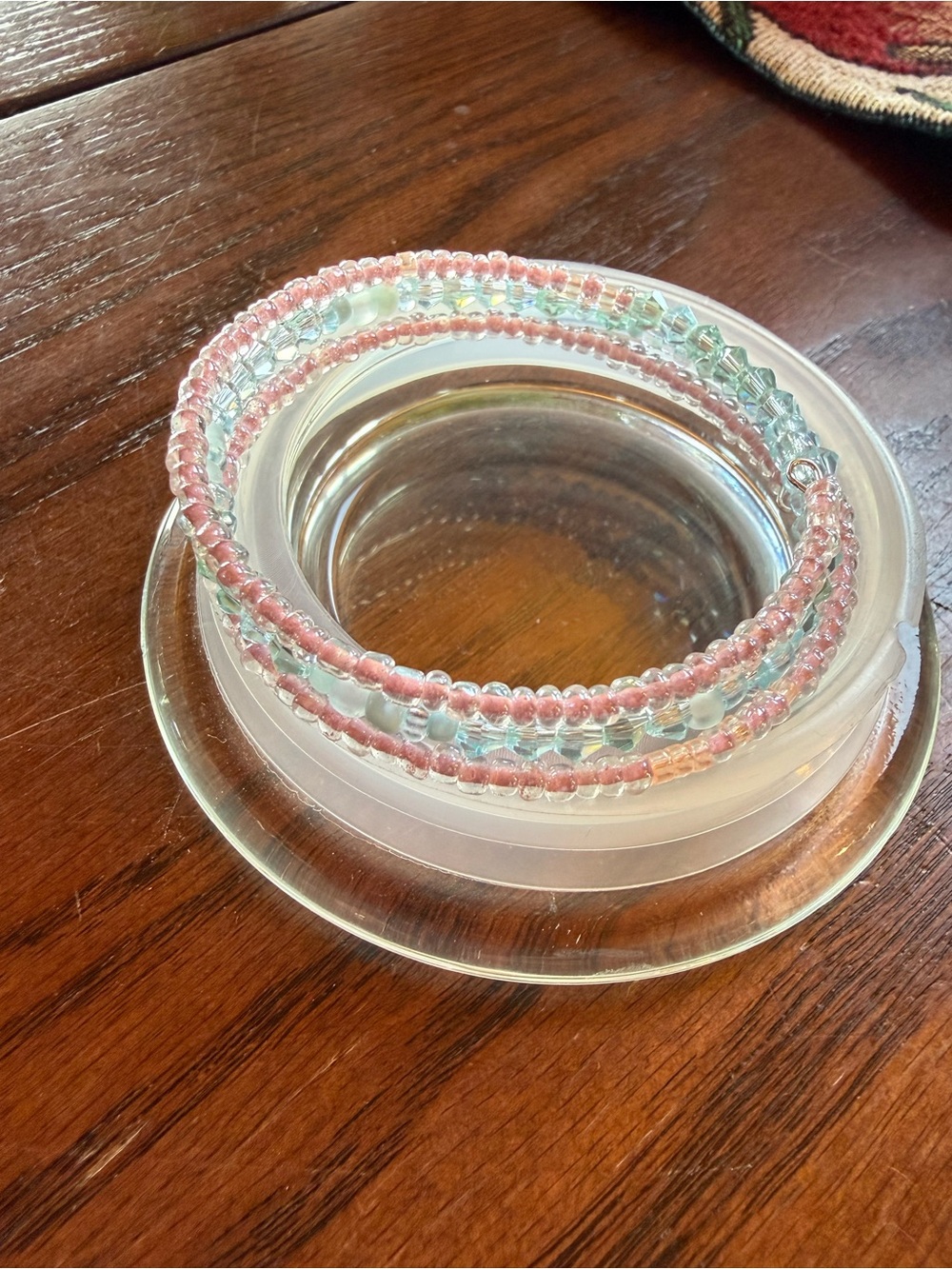Beaded Pink & Cool Mint Wrap Bracelet - Women Accessories